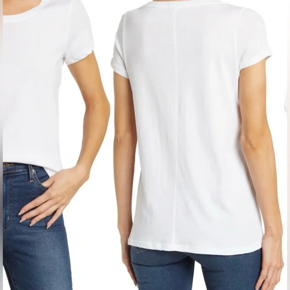 ATM Anthony Thomas Melillo Vintage Jersey Crew Neck T-Shirt white XS *NWT* - Picture 2 of 8